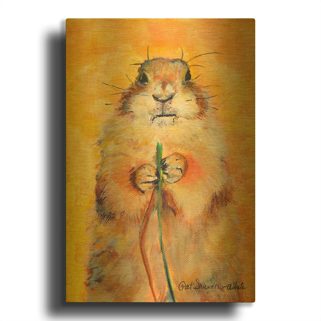 'Targeting' By Pat Saunders-White Gold Metal Wall Art