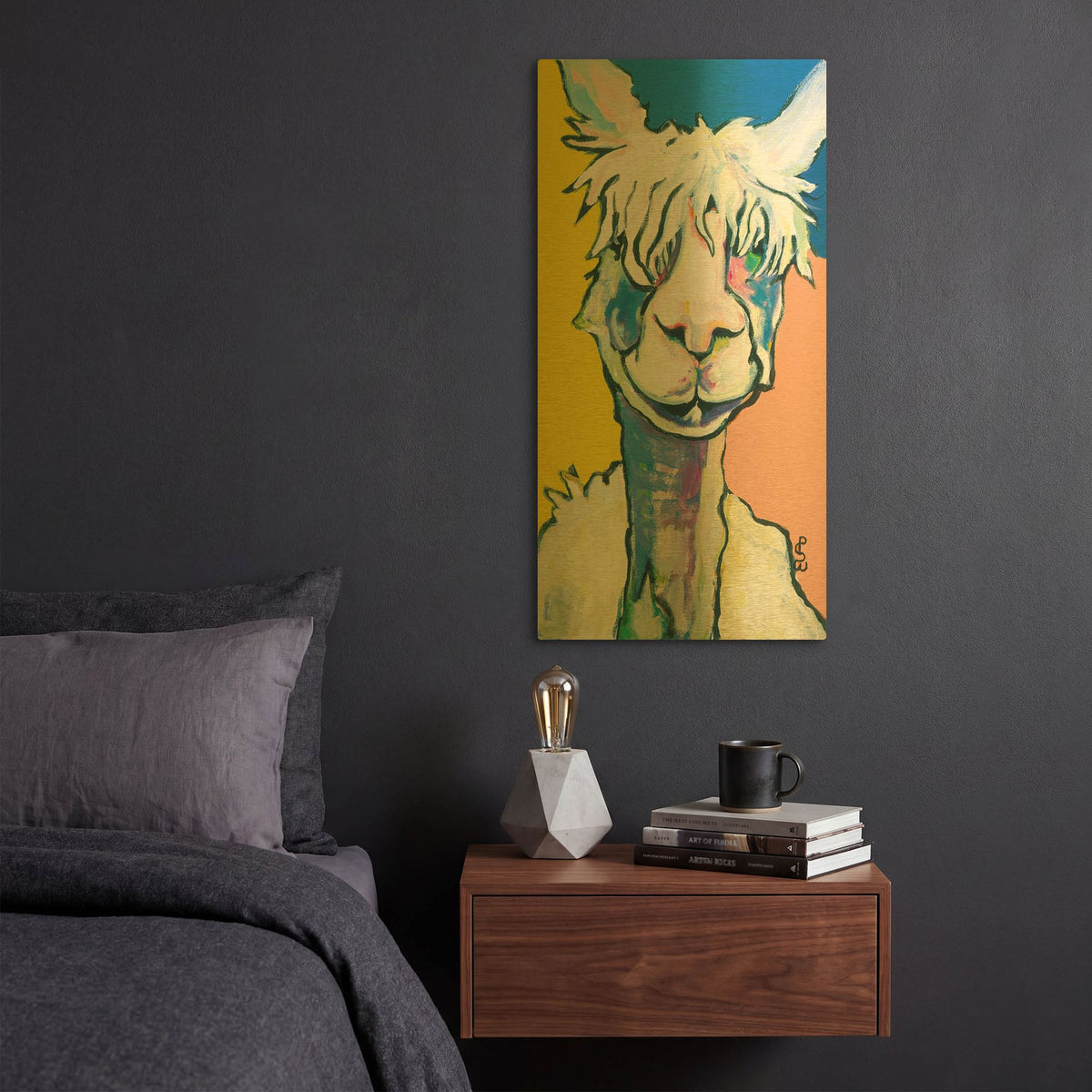'Veronica' By Pat Saunders-White Gold Metal Wall Art