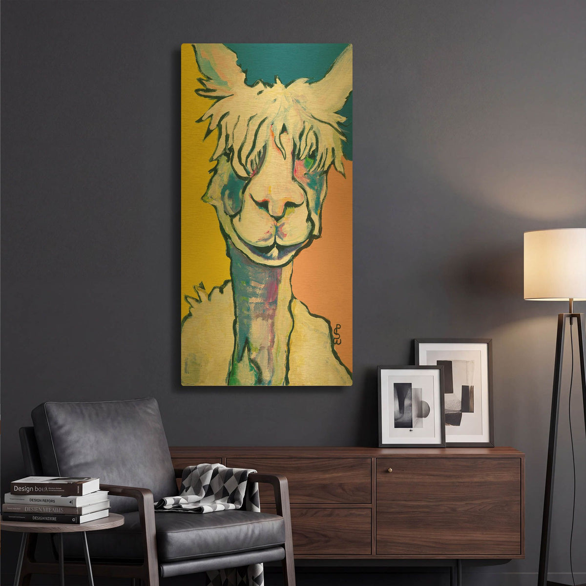 'Veronica' By Pat Saunders-White Gold Metal Wall Art
