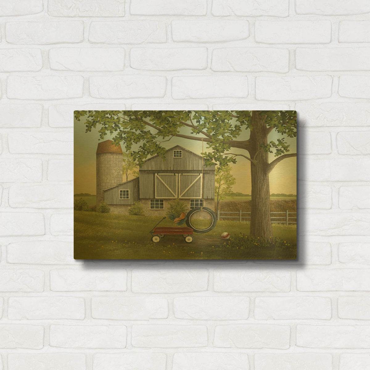 'Called in for Dinner' By Tanya Nyp Gold Metal Wall Art