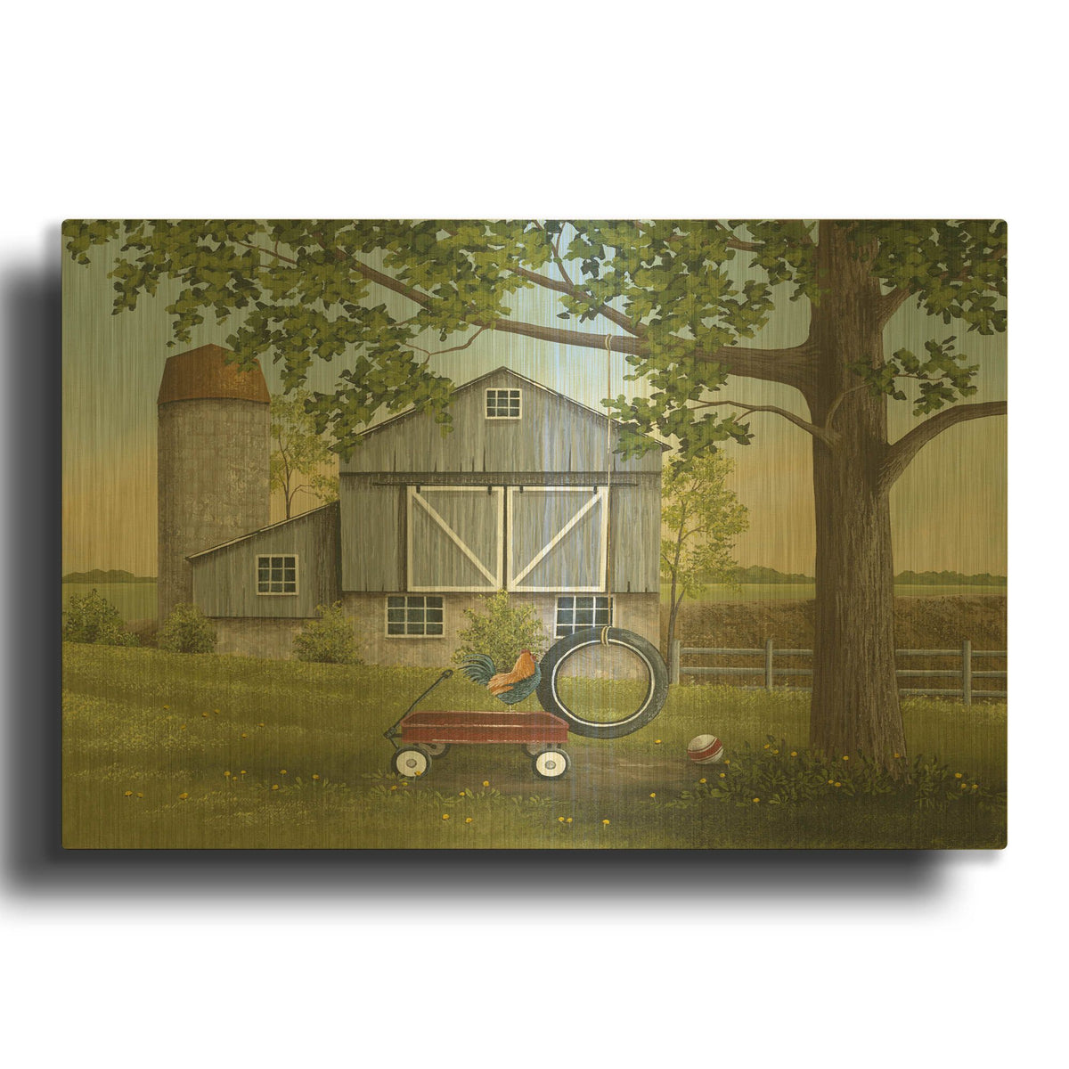 'Called in for Dinner' By Tanya Nyp Gold Metal Wall Art