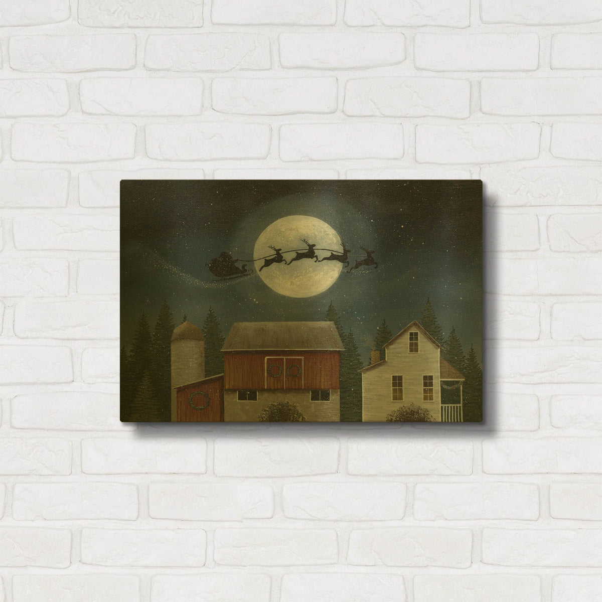 'Christmas Eve' By Tanya Nyp Gold Metal Wall Art