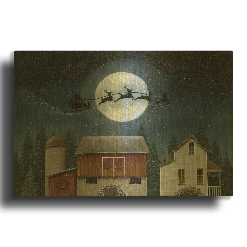 'Christmas Eve' By Tanya Nyp Gold Metal Wall Art