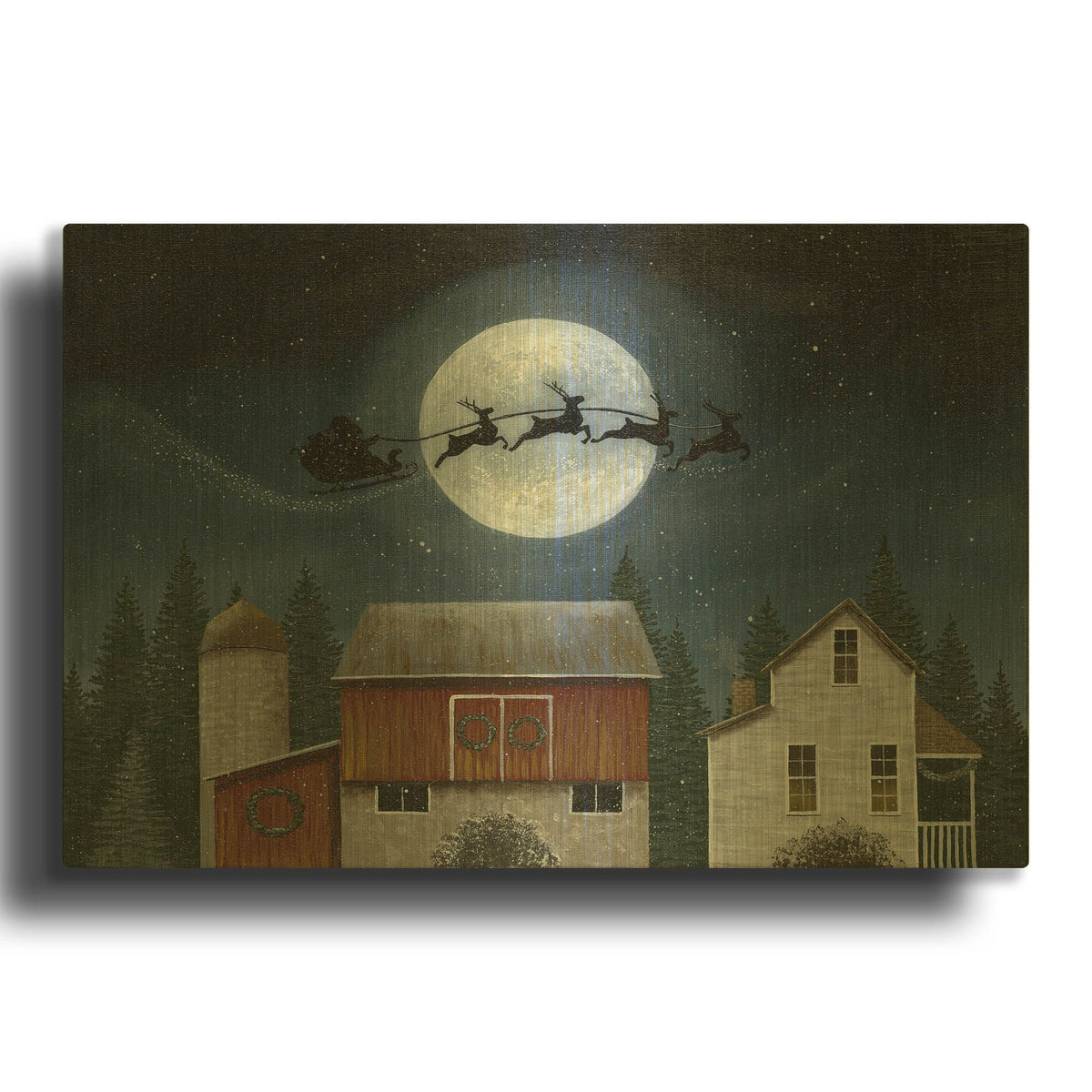 'Christmas Eve' By Tanya Nyp Gold Metal Wall Art