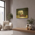 'Christmas Tree Farm' By Tanya Nyp Gold Metal Wall Art