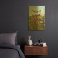 'Farmstand' By Tanya Nyp Gold Metal Wall Art