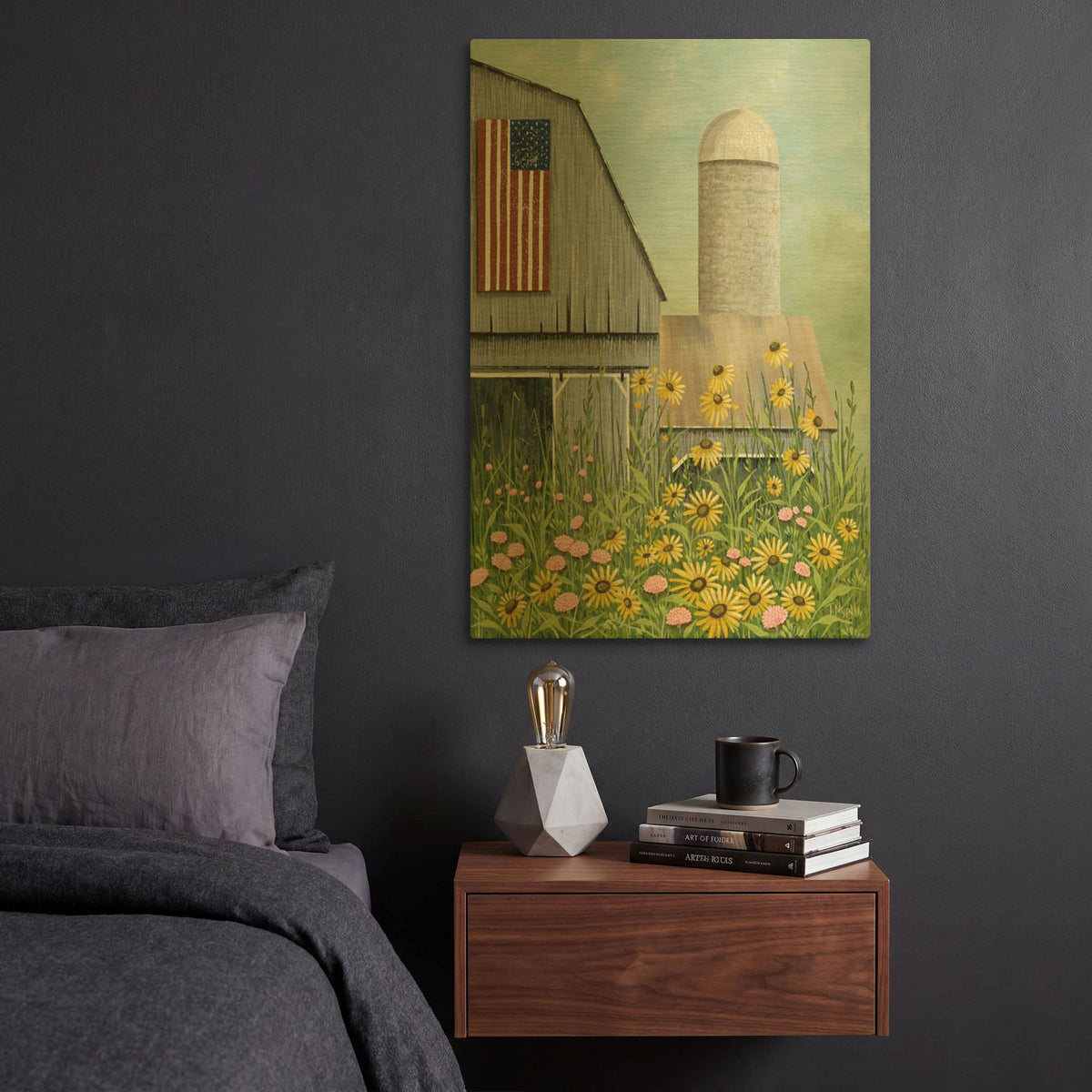 'Fourth of July' By Tanya Nyp Gold Metal Wall Art