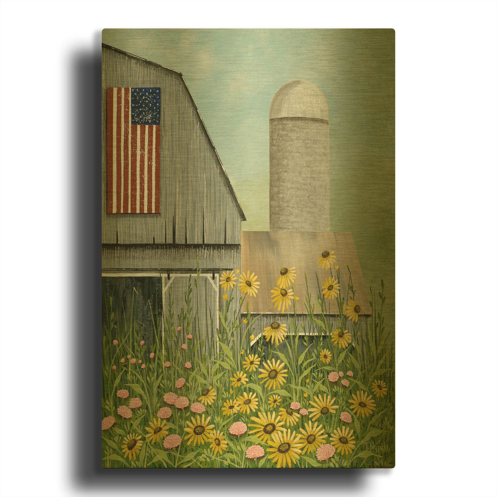'Fourth of July' By Tanya Nyp Gold Metal Wall Art