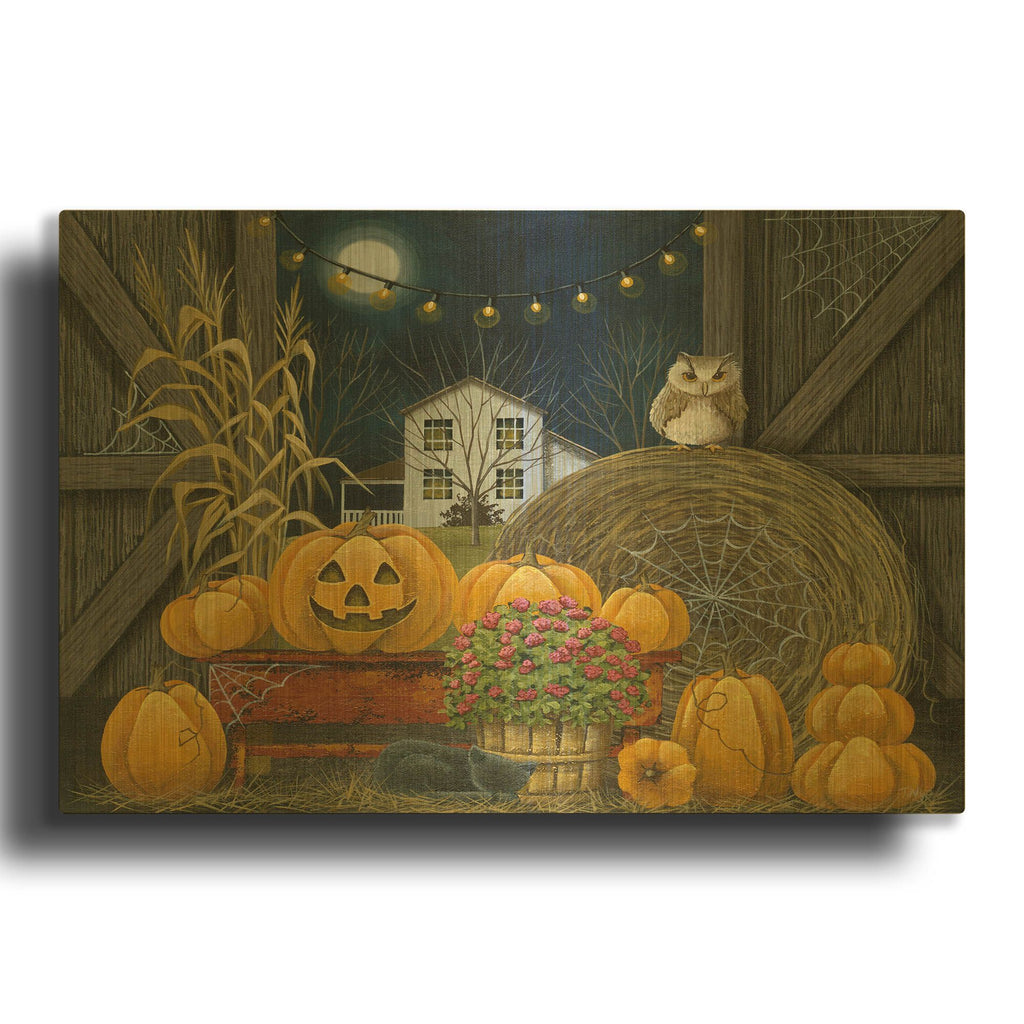 'Halloween in the Country' By Tanya Nyp Gold Metal Wall Art