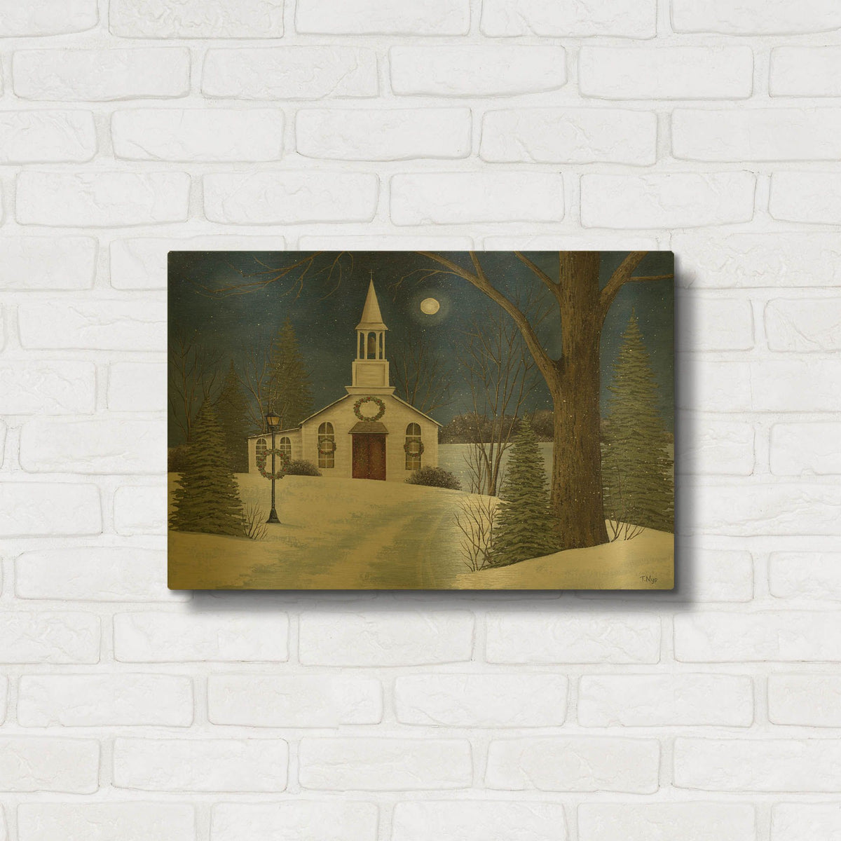 'Holy Night' By Tanya Nyp Gold Metal Wall Art