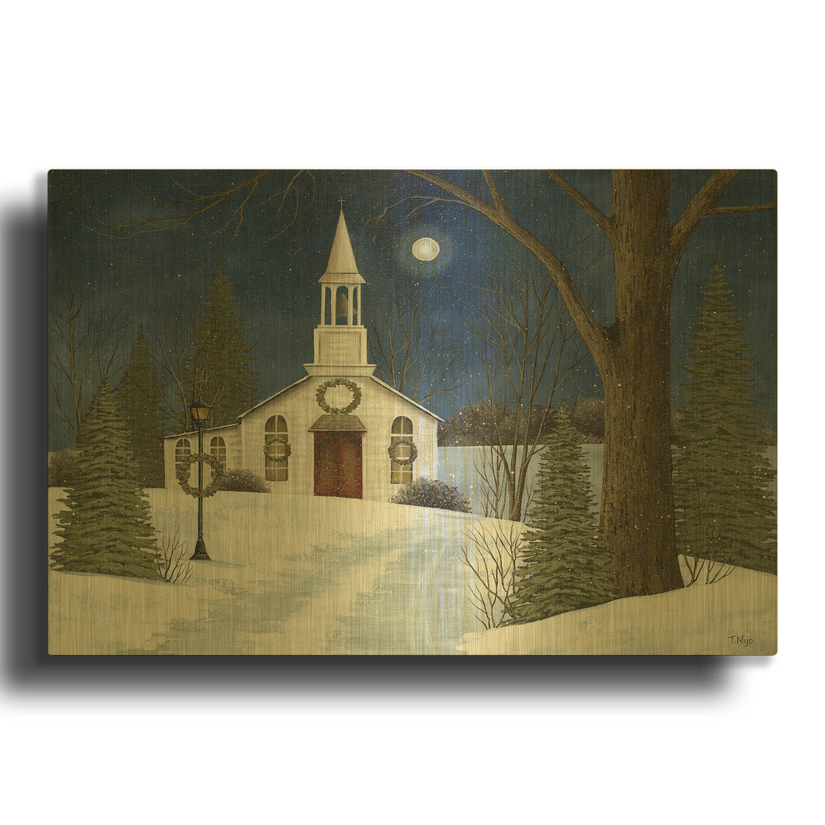 'Holy Night' By Tanya Nyp Gold Metal Wall Art