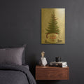 'Santa Mug' By Tanya Nyp Gold Metal Wall Art