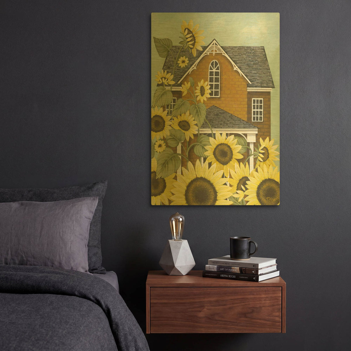 'Sunflowers' By Tanya Nyp Gold Metal Wall Art