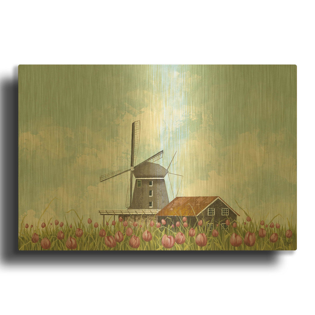 'Tulip Time' By Tanya Nyp Gold Metal Wall Art