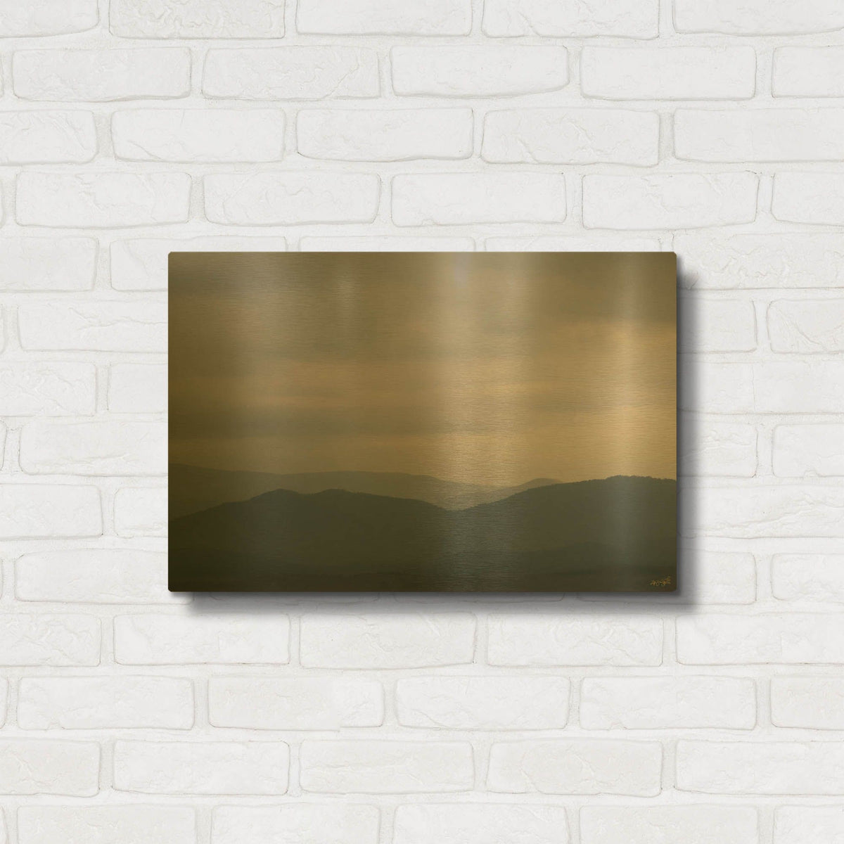 'After The Storm' By Life BeautifuLEE Gold Metal Wall Art