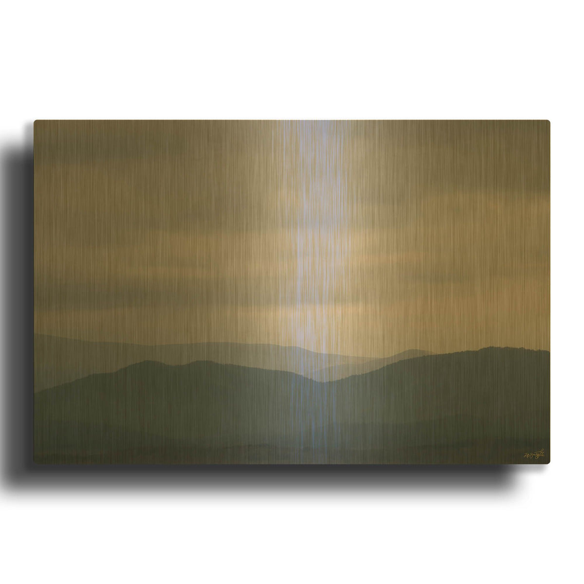 'After The Storm' By Life BeautifuLEE Gold Metal Wall Art