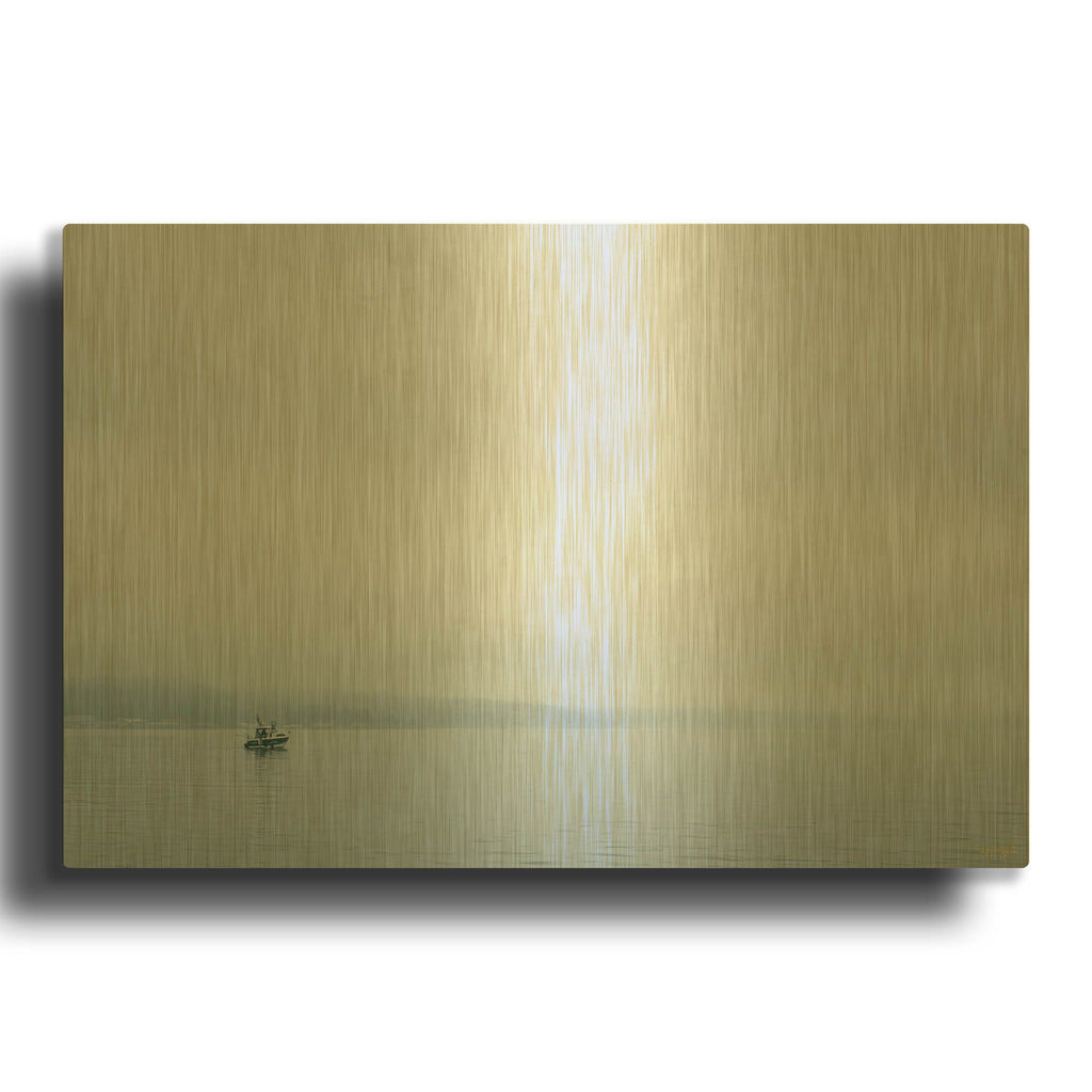 'Alone In The Still' By Life BeautifuLEE Gold Metal Wall Art