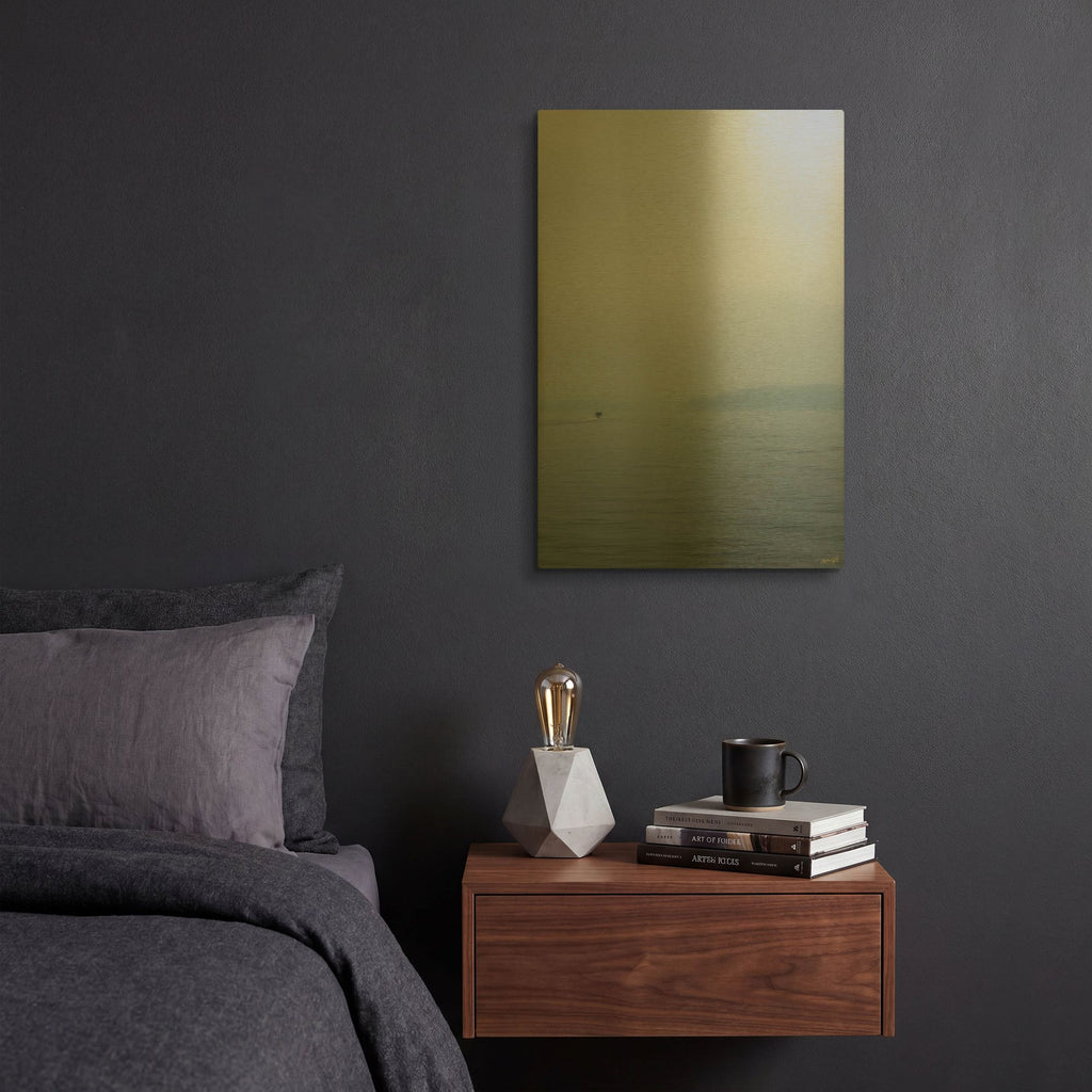 'Away To The Mist' By Life BeautifuLEE Gold Metal Wall Art