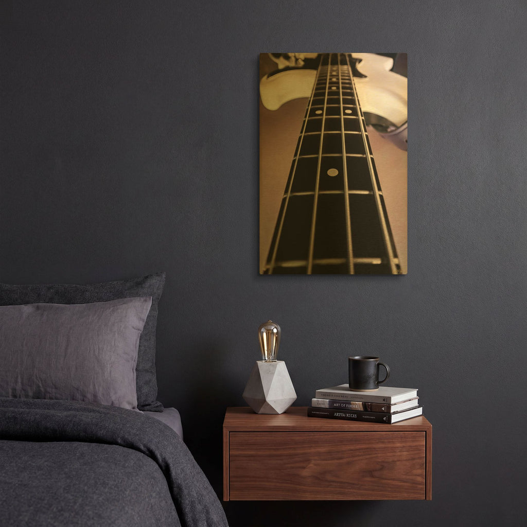 'Bass Pink and Purple' By Life BeautifuLEE Gold Metal Wall Art
