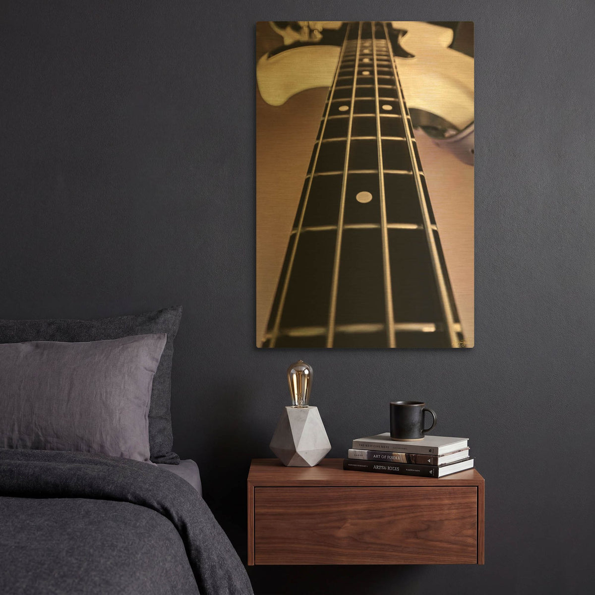 'Bass Pink and Purple' By Life BeautifuLEE Gold Metal Wall Art