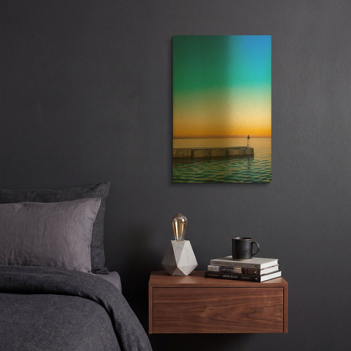 'Beacon in Color' By Life BeautifuLEE Gold Metal Wall Art
