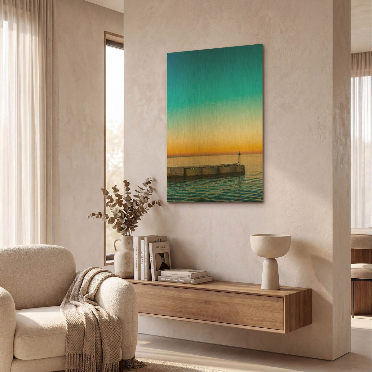 'Beacon in Color' By Life BeautifuLEE Gold Metal Wall Art