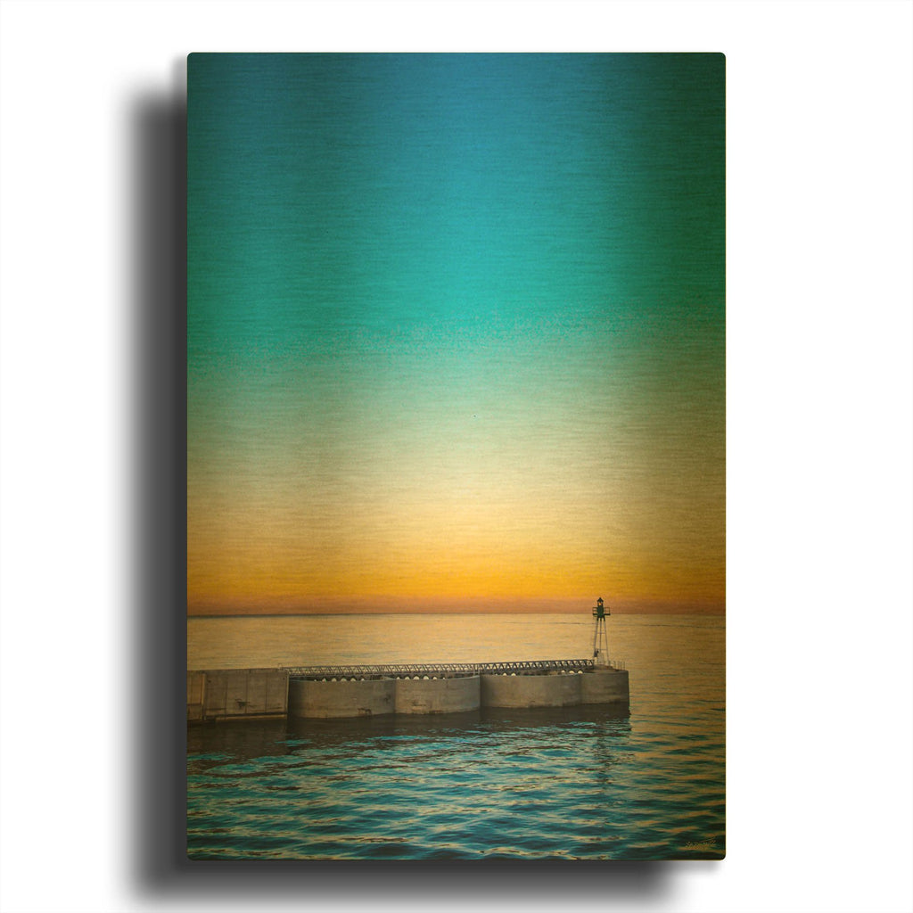 'Beacon in Color' By Life BeautifuLEE Gold Metal Wall Art