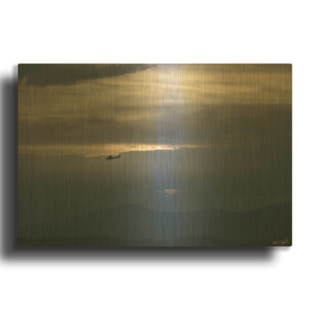 'Beautiful Flight' By Life BeautifuLEE Gold Metal Wall Art