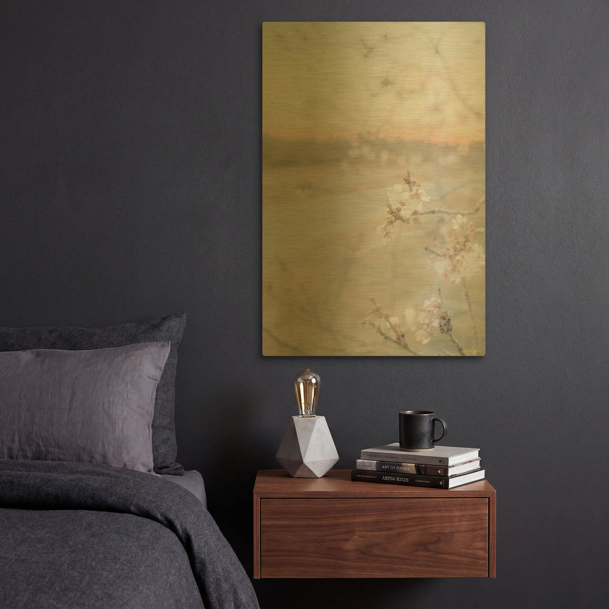 'Blossom at Sunset' By Life BeautifuLEE Gold Metal Wall Art