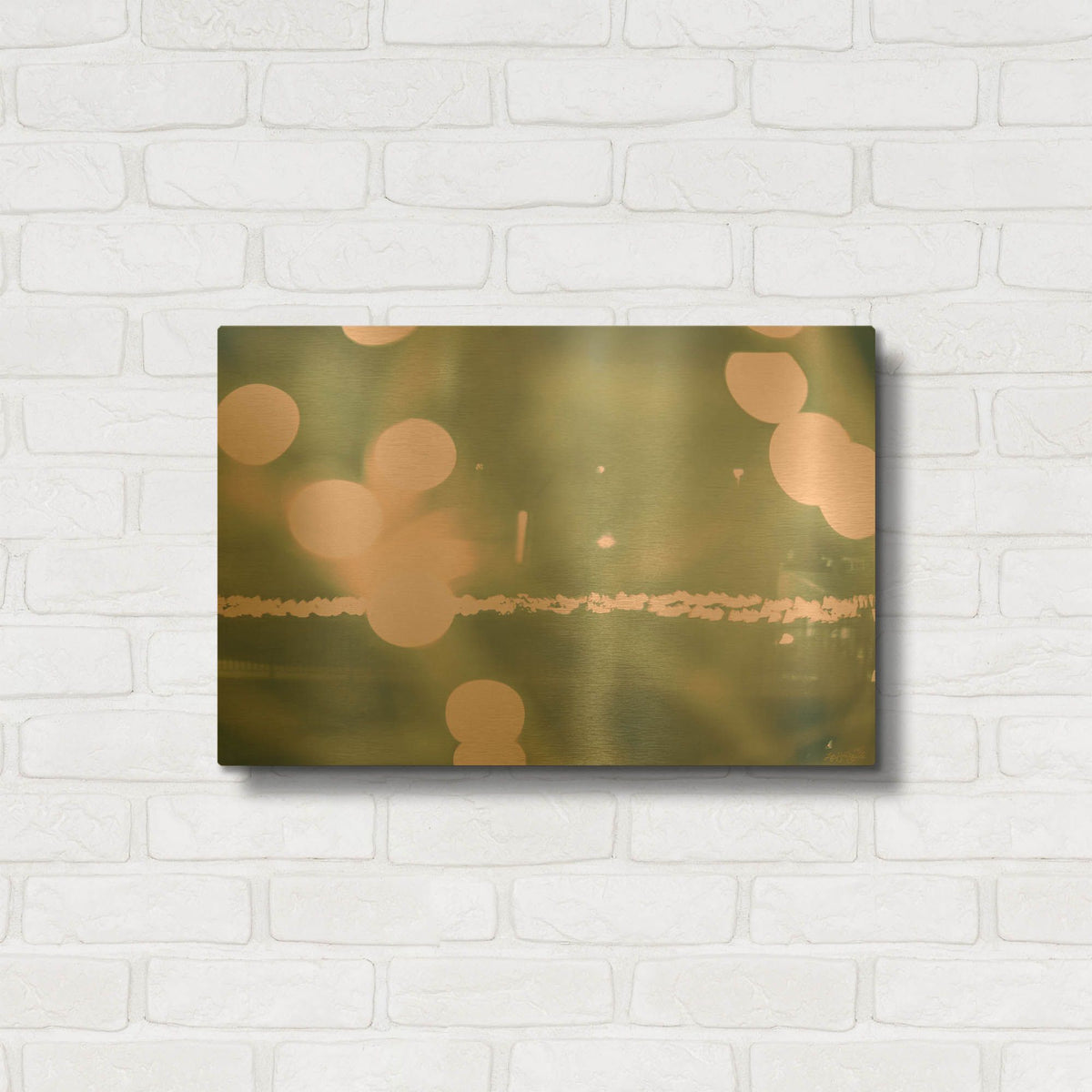 'Bokeh Dreams' By Life BeautifuLEE Gold Metal Wall Art