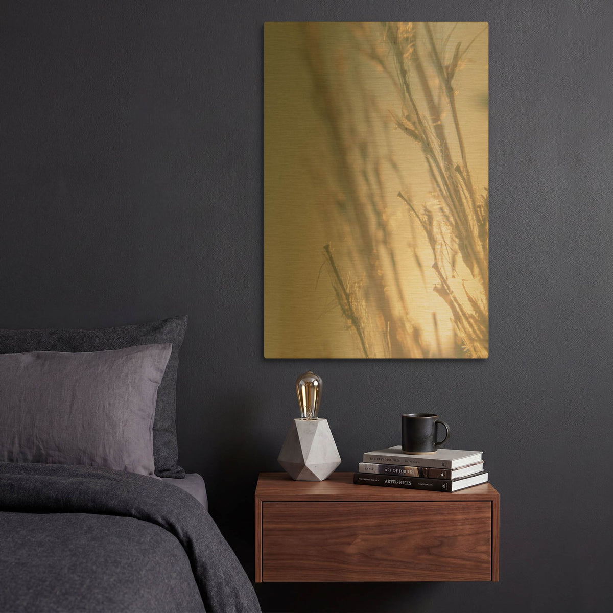 'Brown Glow 3' By Life BeautifuLEE Gold Metal Wall Art