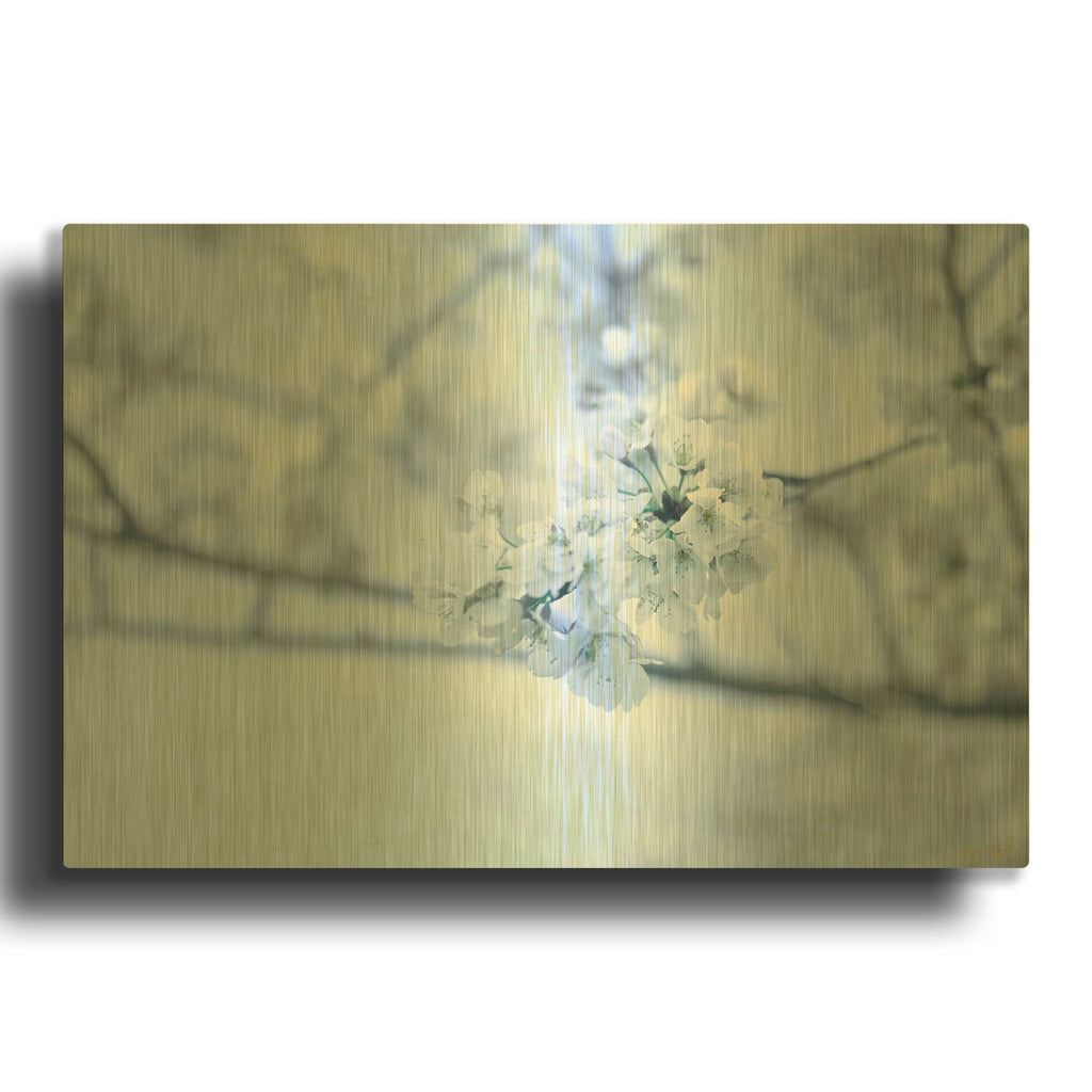 'Cherry Blossom Heaven 10' By Life BeautifuLEE Gold Metal Wall Art