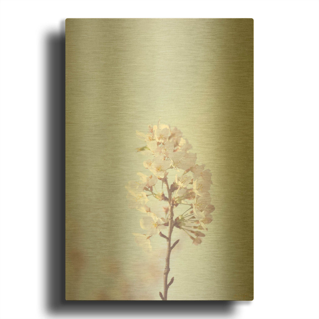 'Cherry Blossom Heaven 6' By Life BeautifuLEE Gold Metal Wall Art