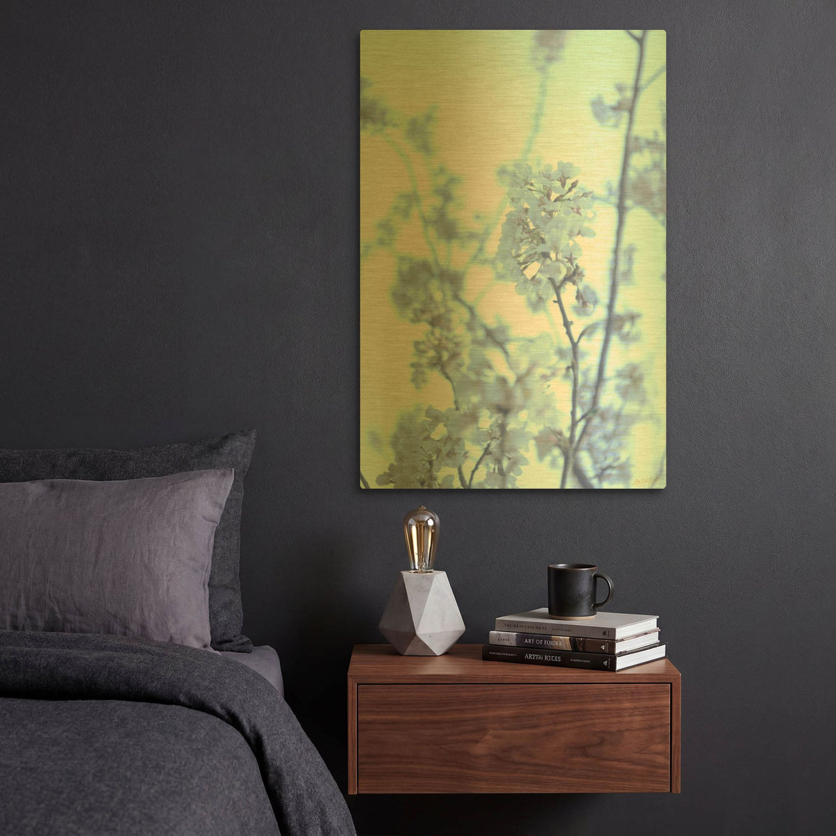 'Cherry Blossom Heaven' By Life BeautifuLEE Gold Metal Wall Art