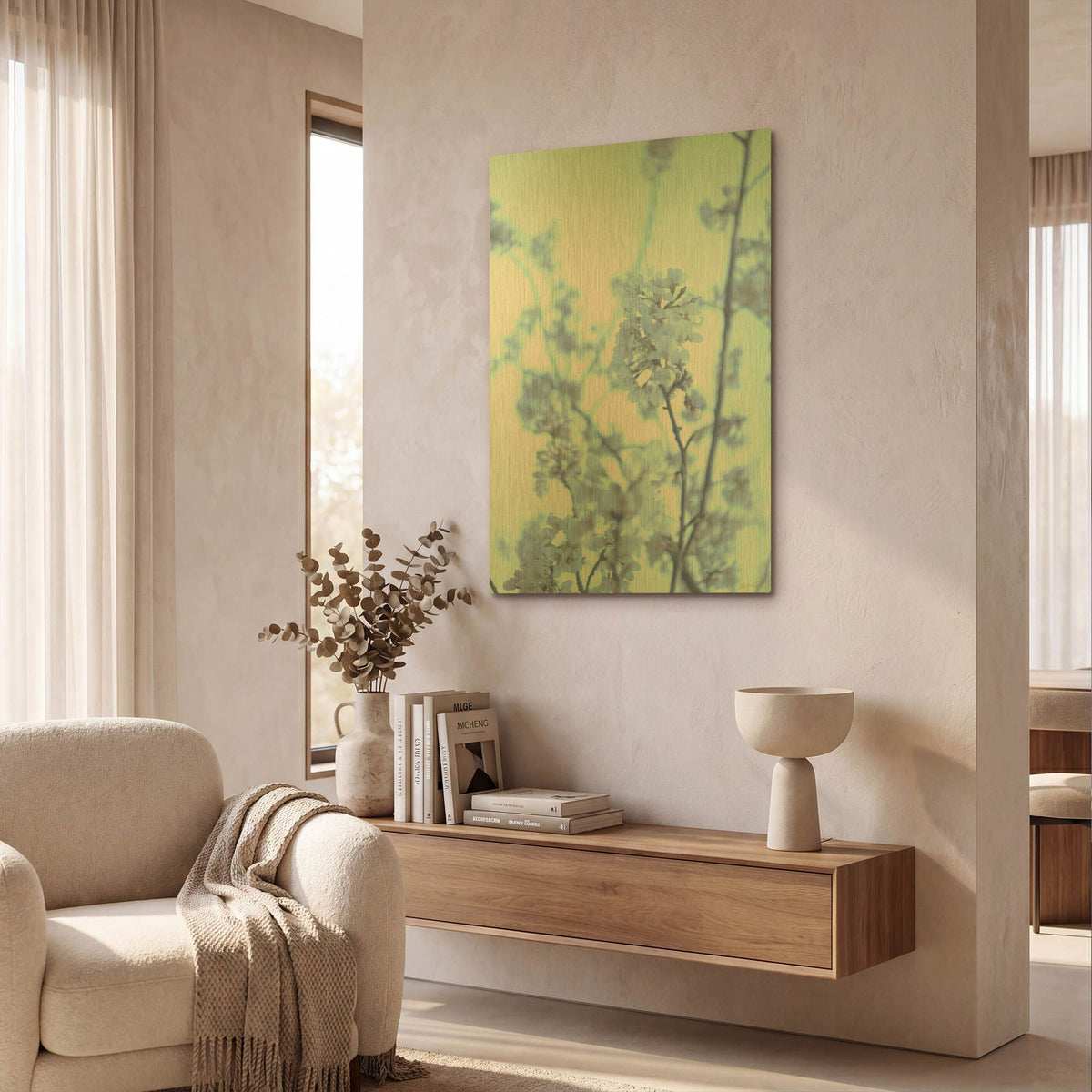 'Cherry Blossom Heaven' By Life BeautifuLEE Gold Metal Wall Art