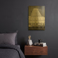 'Close and Reaching Guitar' By Life BeautifuLEE Gold Metal Wall Art