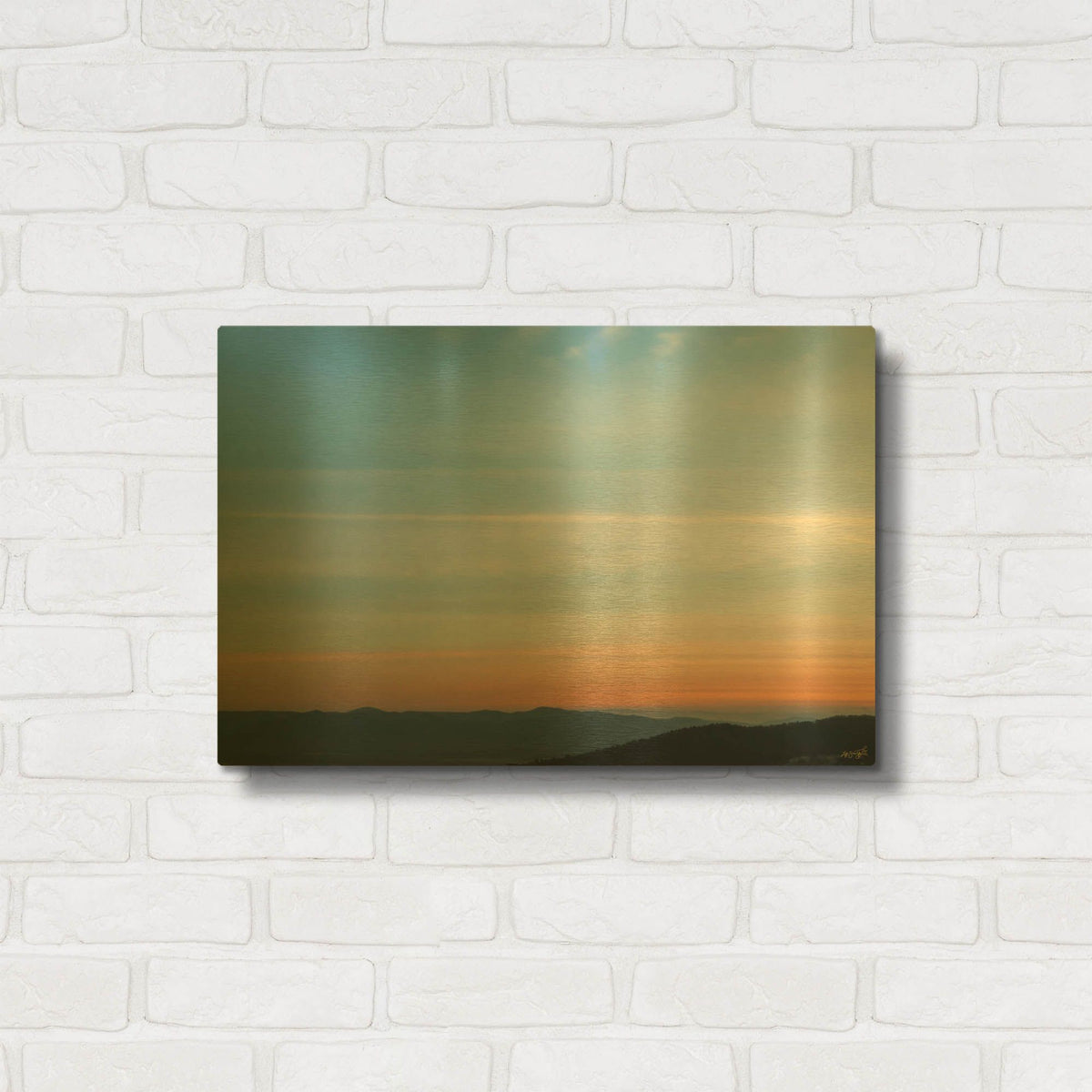 'Color Shift Evening' By Life BeautifuLEE Gold Metal Wall Art