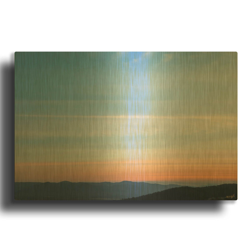 'Color Shift Evening' By Life BeautifuLEE Gold Metal Wall Art