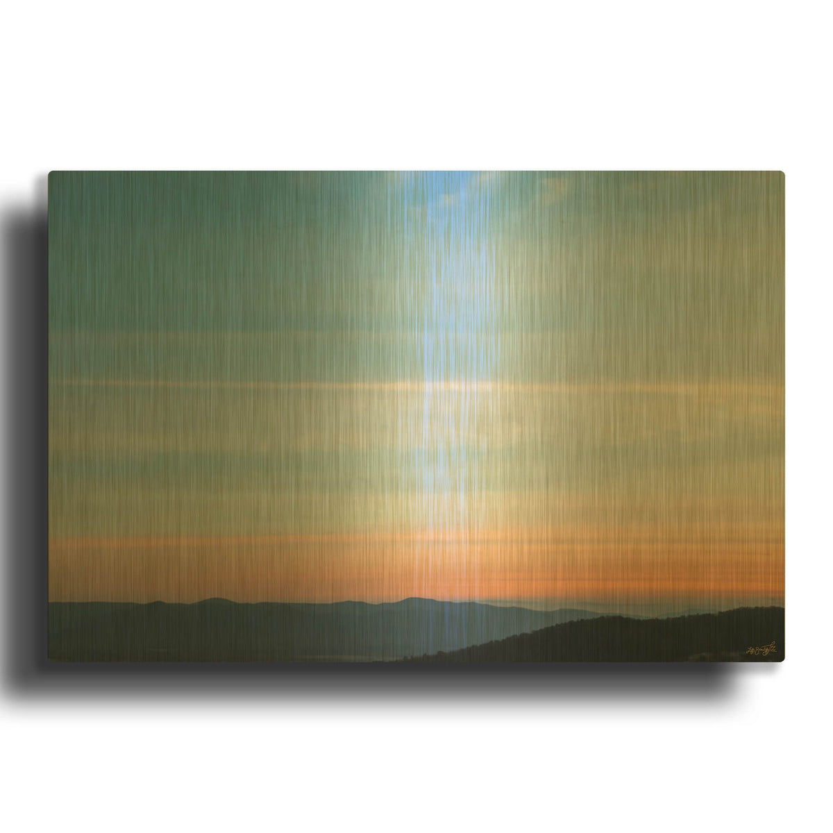 'Color Shift Evening' By Life BeautifuLEE Gold Metal Wall Art