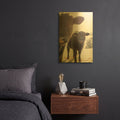 'Cow Paired Together' By Life BeautifuLEE Gold Metal Wall Art