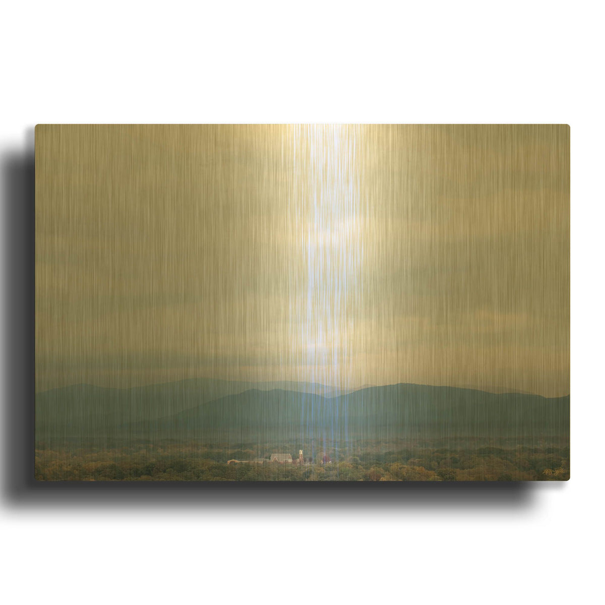 'Distant Icon' By Life BeautifuLEE Gold Metal Wall Art