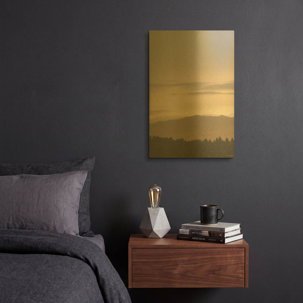'Distant Rim' By Life BeautifuLEE Gold Metal Wall Art