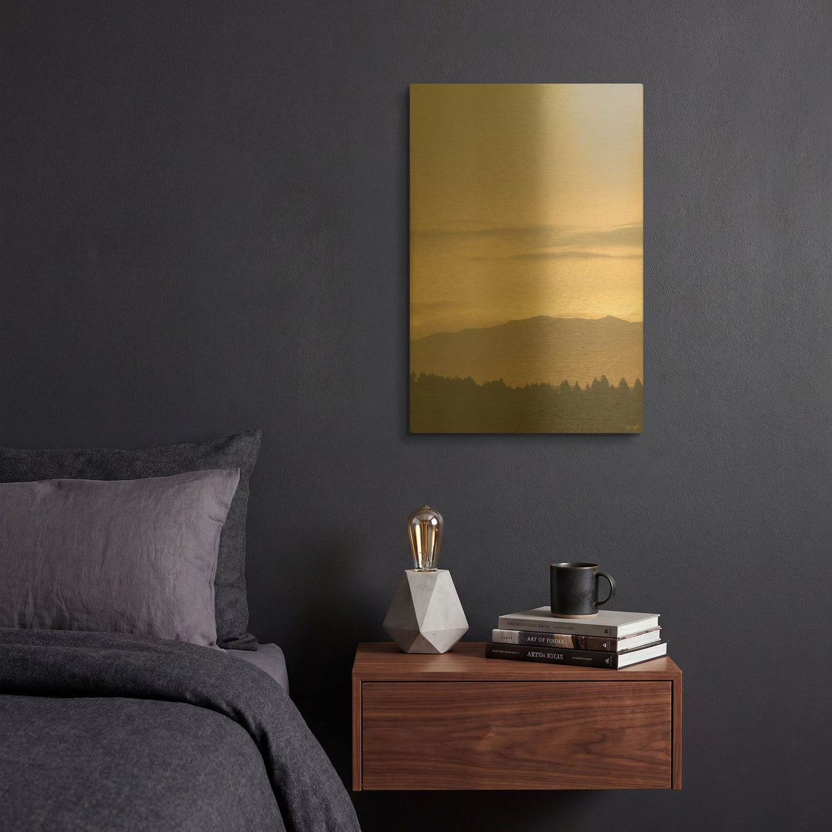 'Distant Rim' By Life BeautifuLEE Gold Metal Wall Art