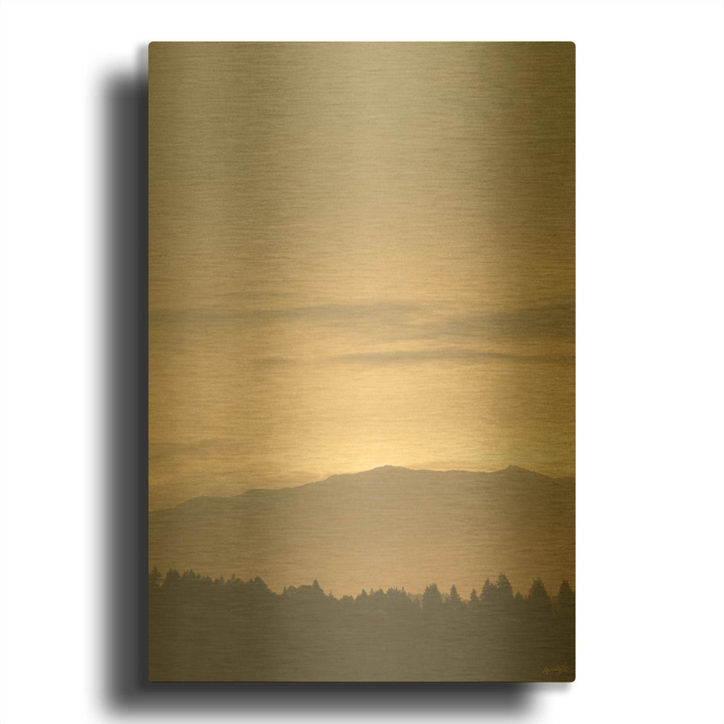 'Distant Rim' By Life BeautifuLEE Gold Metal Wall Art