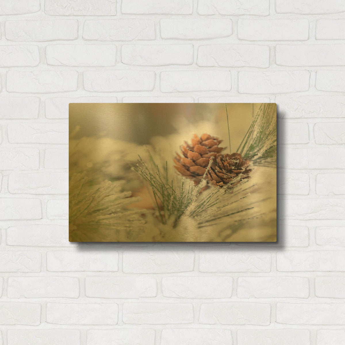 'Dreams of Winter 4' By Life BeautifuLEE Gold Metal Wall Art