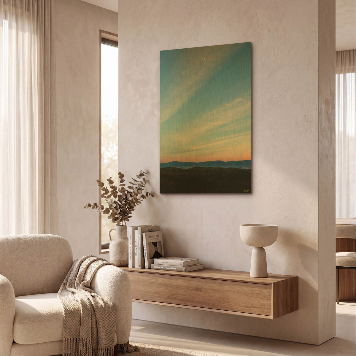 'Evening Beauty' By Life BeautifuLEE Gold Metal Wall Art