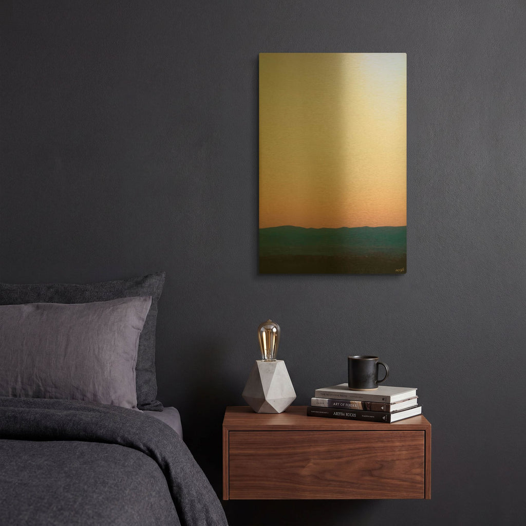 'Evening Distance' By Life BeautifuLEE Gold Metal Wall Art