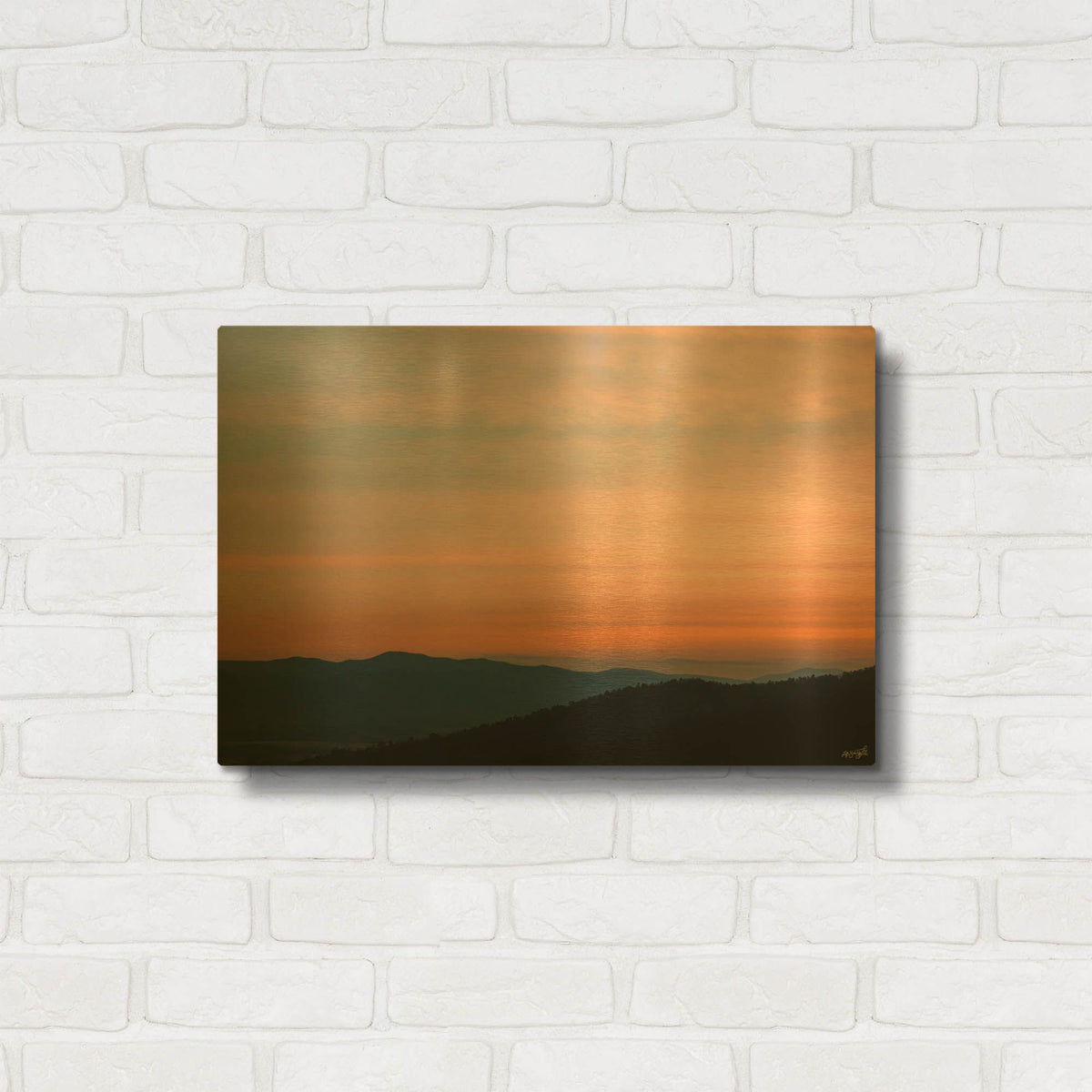 'Far And Beauty Sky' By Life BeautifuLEE Gold Metal Wall Art
