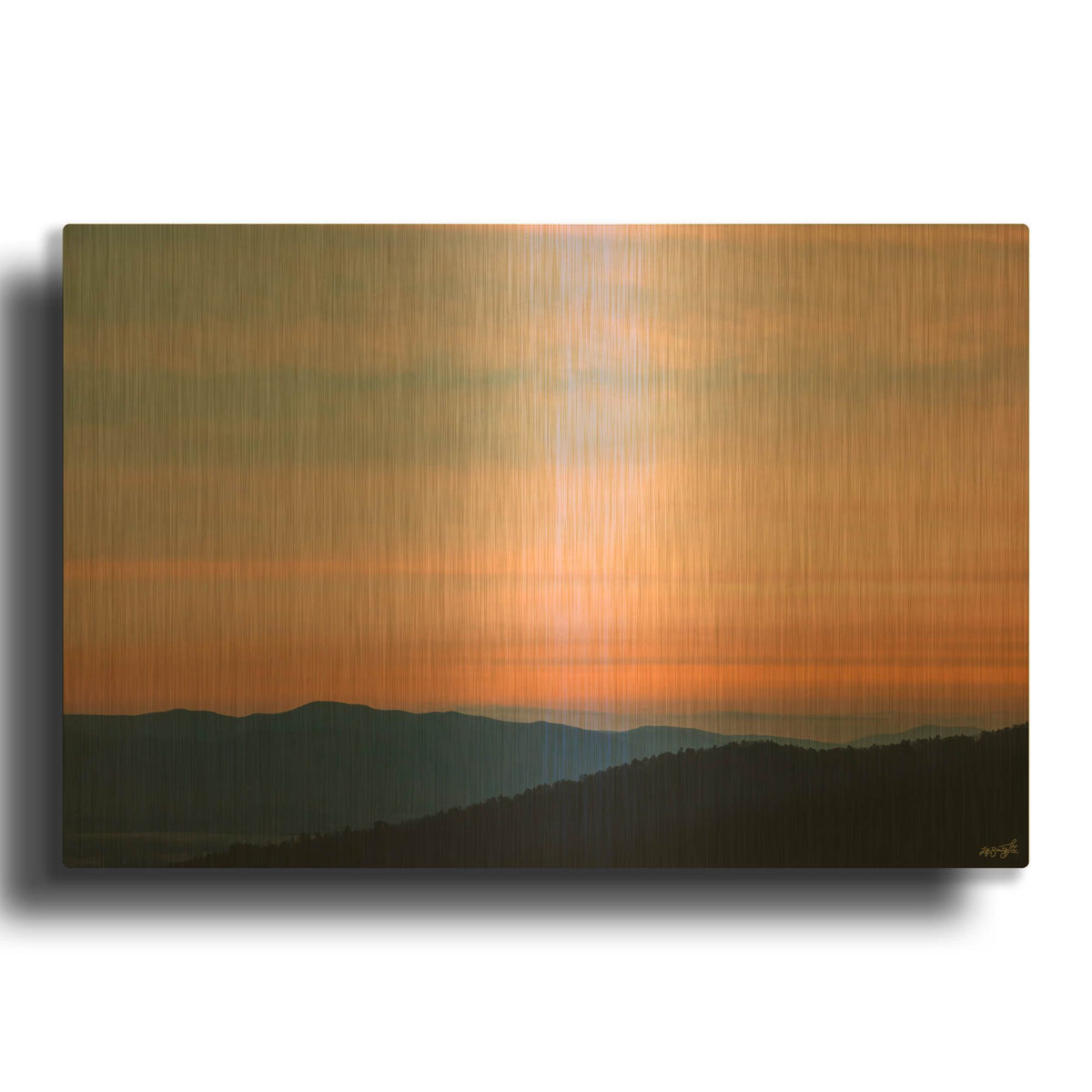'Far And Beauty Sky' By Life BeautifuLEE Gold Metal Wall Art