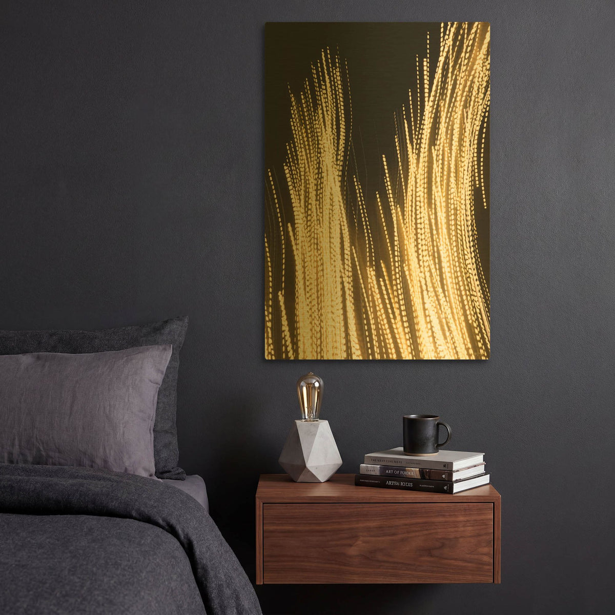 'Forest Of Lights' By Life BeautifuLEE Gold Metal Wall Art